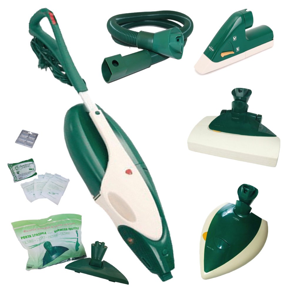 Aspirapolvere Vk135-6 Rigenerato Spazzola Classica Scegli la Composizione garantito S&G group(Vk135-6+Battitappeto+Pulilux+Picchio)