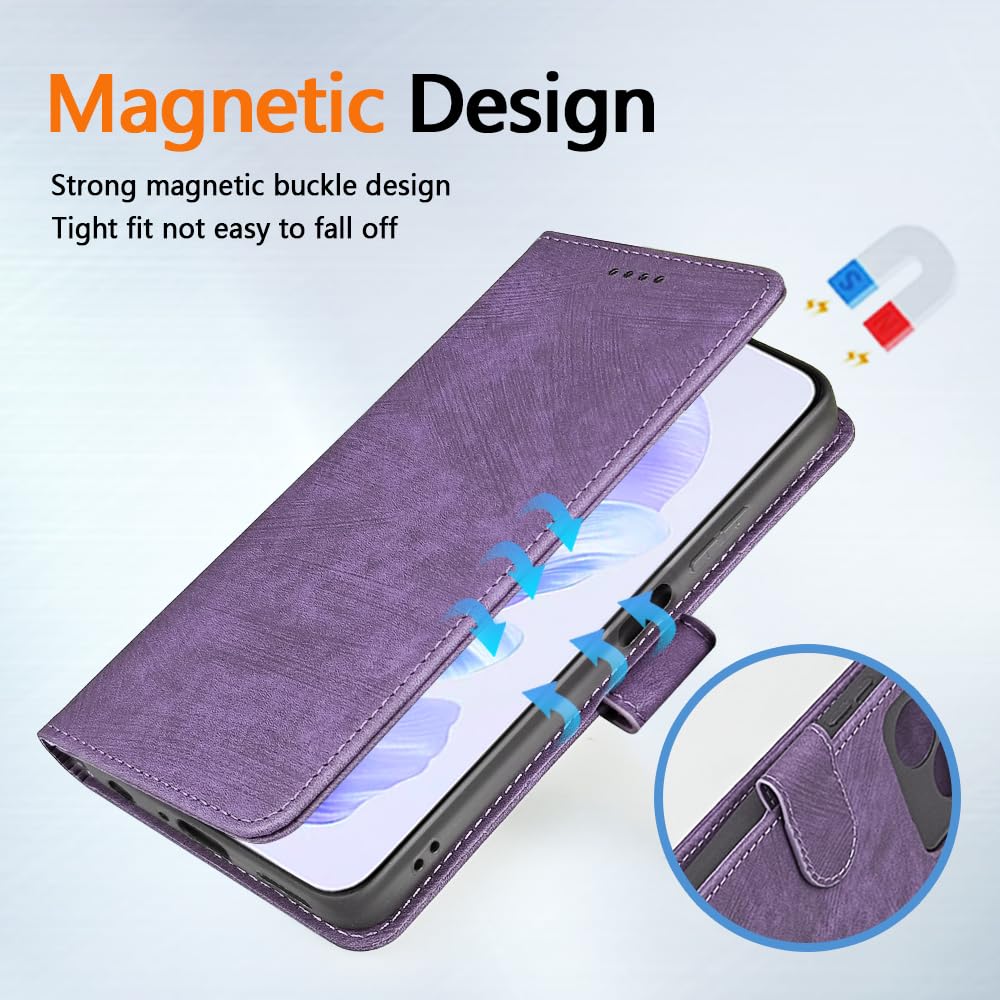 Shantime Custodia in Pelle Compatibile con Oukitel C2-EV 4G, Design Business Flip Magnetico, 3 Slot Carte, Porta Foto e Tasca Nascosta(Nero