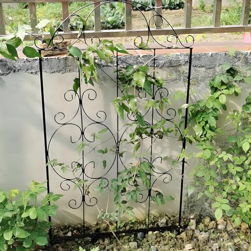 Thealyn Metalowe kratki 2 szt. 203 cm wys. czarne