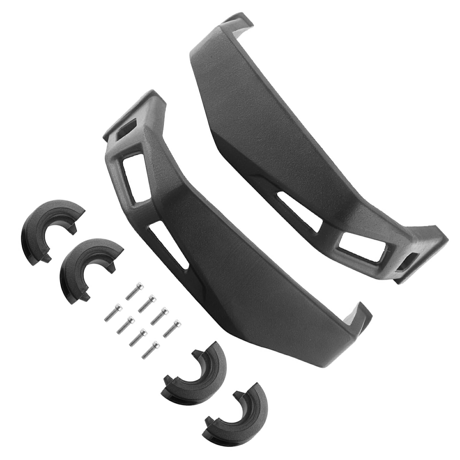 VUIUYOIES Protège-mains en aluminium noir, Kit de protège-mains en aluminium, Durable, facile à installer, confortable