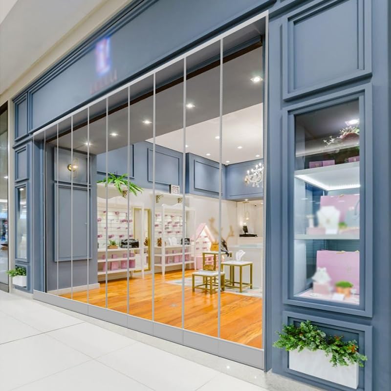 PFCDZDU PVC Clear Door Curtain Kit, Commercial Insulation Windshield, Sliding Plastic Water Proof Shutters Gate for Cooler Warehouse Garage Industry(9.2x7.9ft/2.8x2.4m)