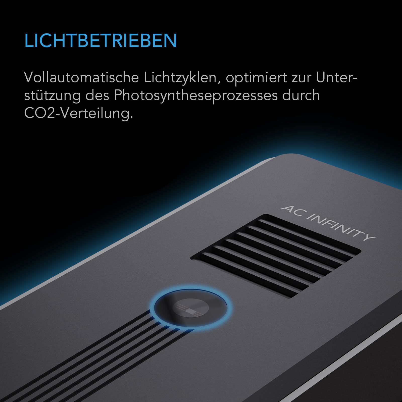 AC Infinity CO₂- + Lichtsensor, Controller AI+ exklusiv, CO₂-Datenaufzeichnung, smarte Ventilator-Programmierung