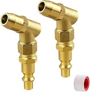 2 GOLIATH INDUSTRIAL 6" TIRE INFLATOR AIR CHUCKS DUAL CURVED HEAD - Foto 13