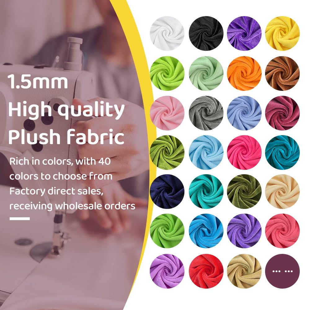 Weicher PlüSchstoff Stoff 50x45cm/150x50cm/150x100cm Weicher Stoff 1,5mm Nähstoff DIY Handgefertigter Kristall Weicher Plüschstoff(139,50x45cm)