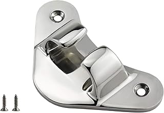 keehui 108MM(4-1/4") Marine Grade Stainless Steel 316 Boat Staight Bow Chocks Yacht Deck Dock Mooring Rope Cleat Chock (1 Piece)