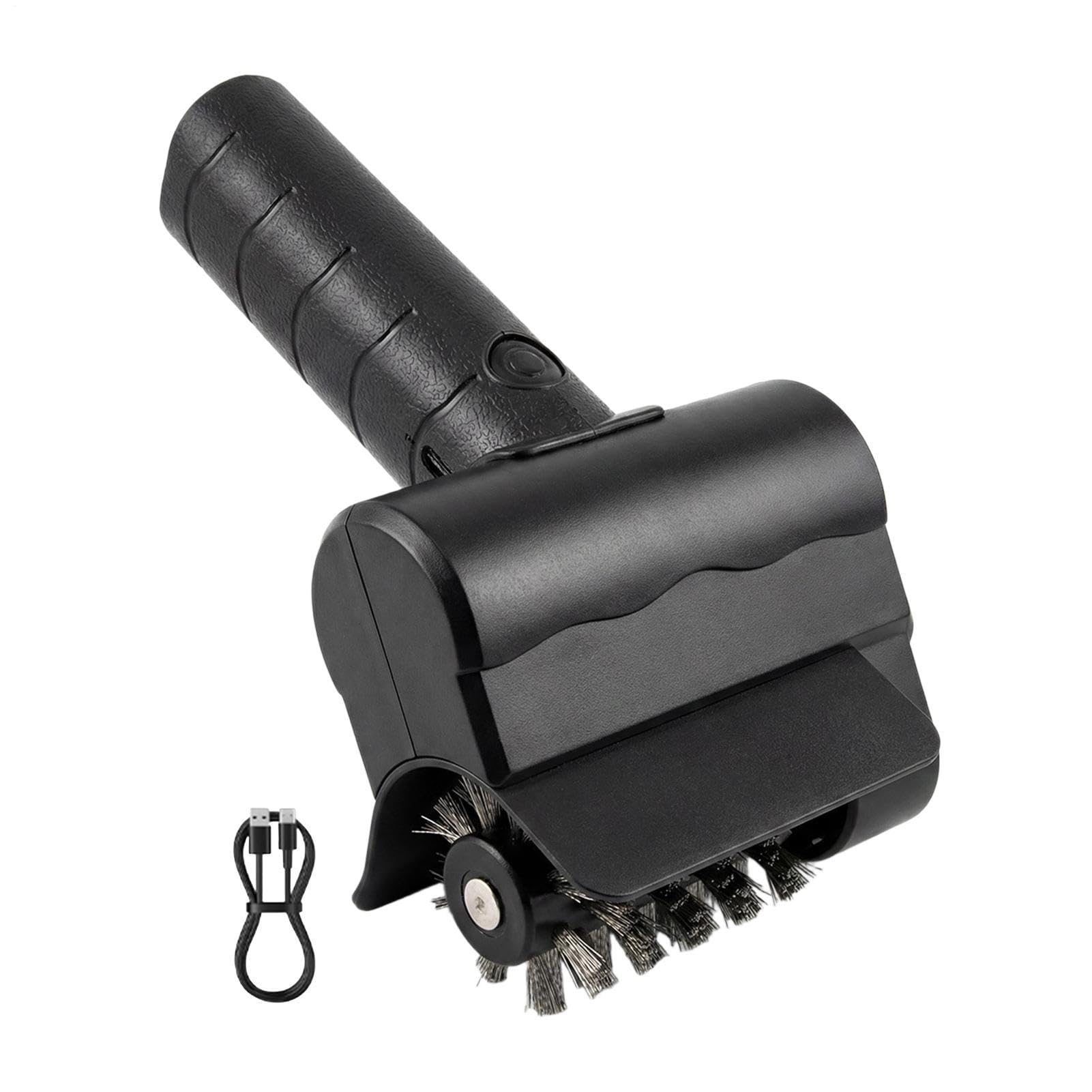 Spazzola elettrica per barbecue, ricaricabile, senza fili, girevole | Spazzola detergente per barbecue all'aperto, campeggio, cucina, patio, giardino, parco, viaggi, spiaggia