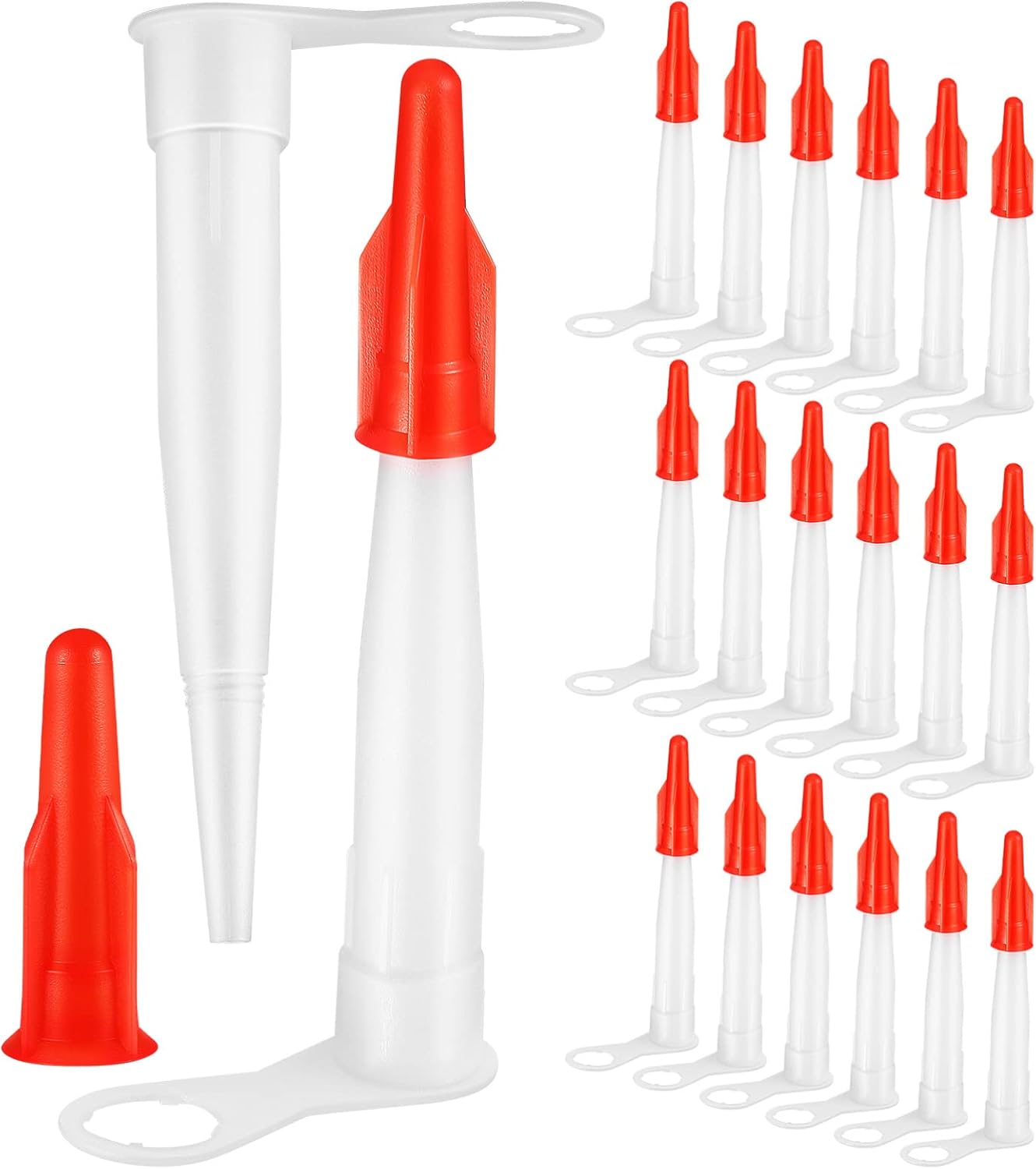 VICASKY 20 Pcs Nozzle Caulk Extension Nozzles Caulk Machine