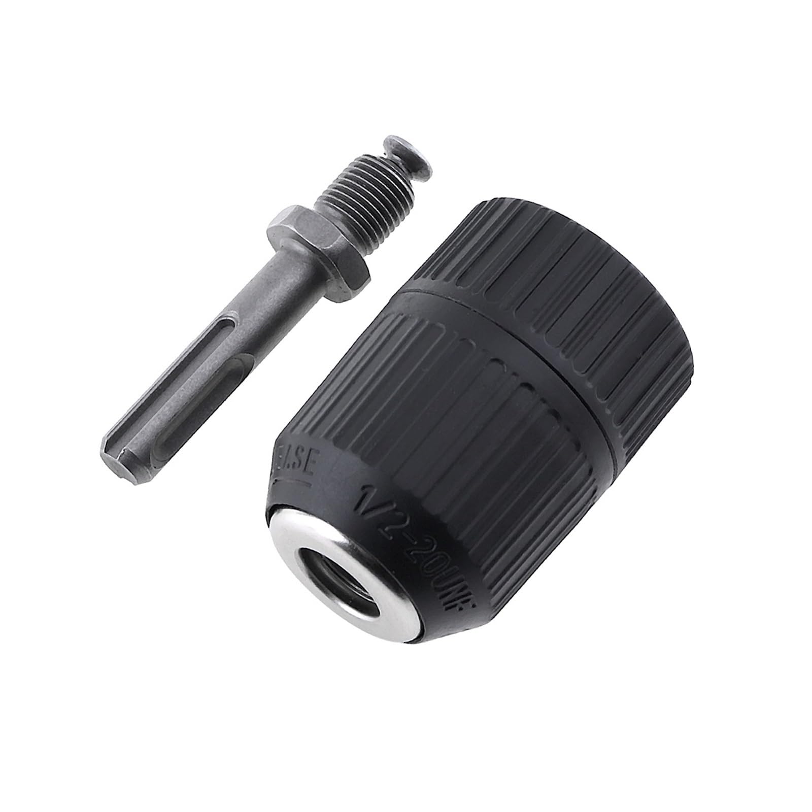 Mini Keyless Drill Bit Chuck Adapter Converter Air Electric Cordless 1/32-3/8 in 24 UNF 0.8-10mm 2-13mm Cambio rapido (Color : Black, Size : Type 3)