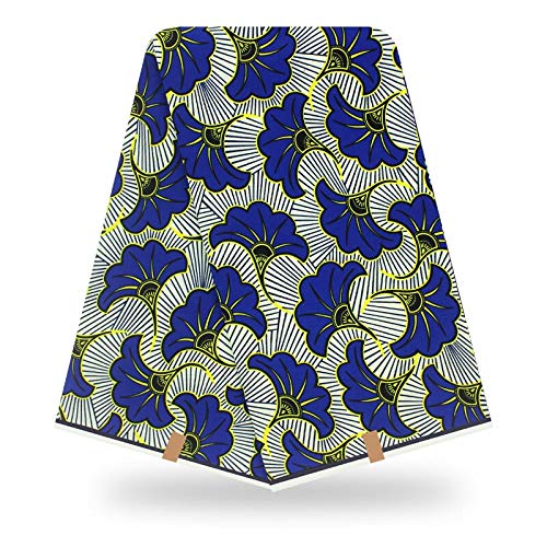 Tissu Africain Veritable Wax Veritable Garanti Véritable Wax ​​Tissu Africain Imprimer Couture (Color : As picture13, Size : 6 Yards)