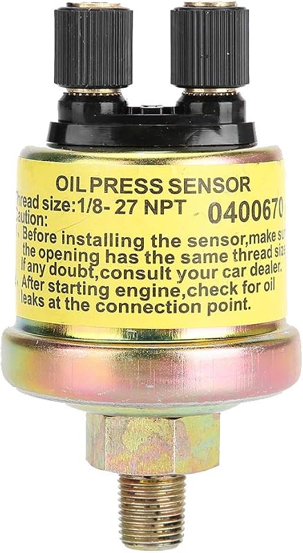 Sensor de pressão de óleo Dweekiy 1/8 NPT para manômetro automotivo aftermarket – 1 unidade