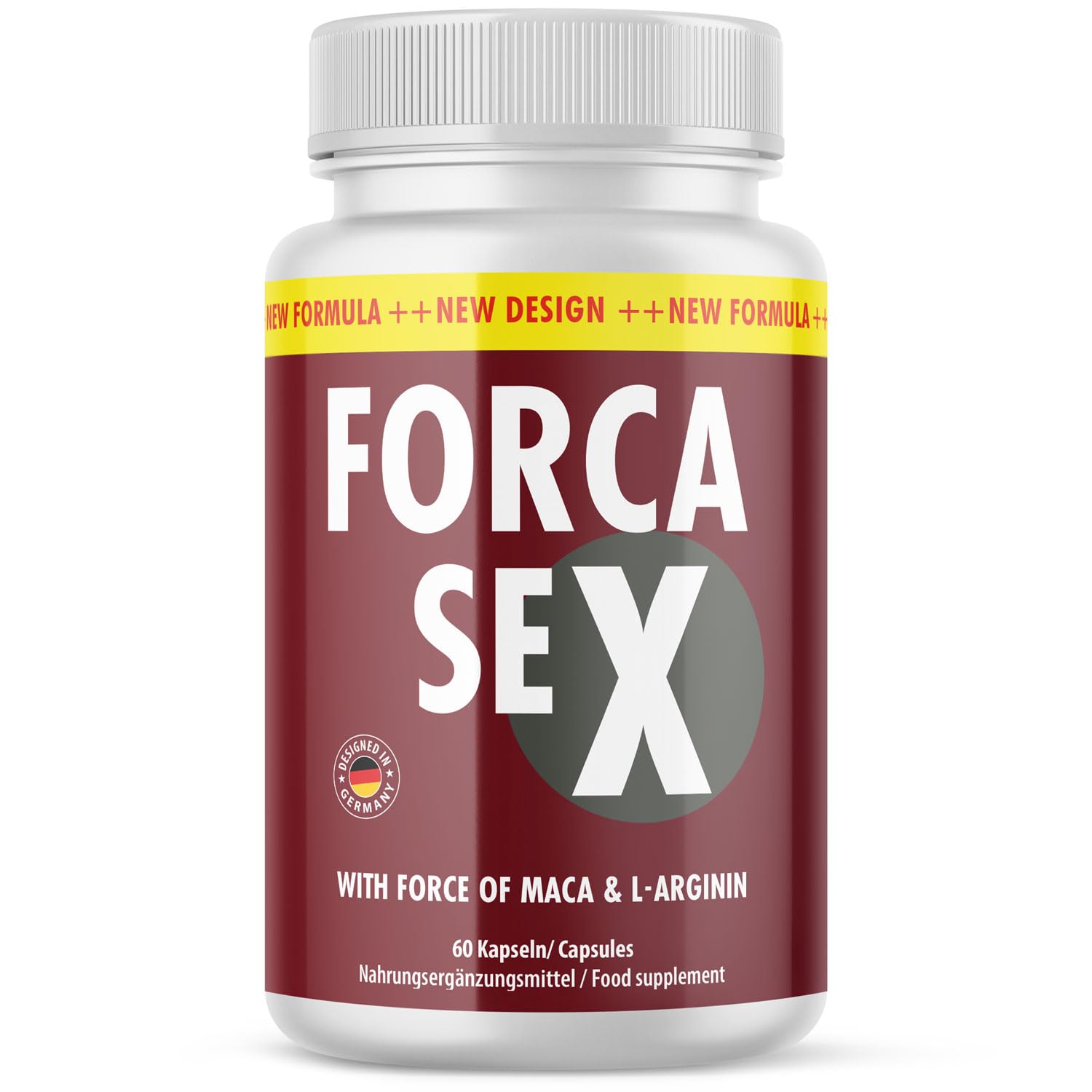 Forca Sex Cápsulas - Para una vida amorosa activa - Apto para todos los hombres - 60 cápsulas