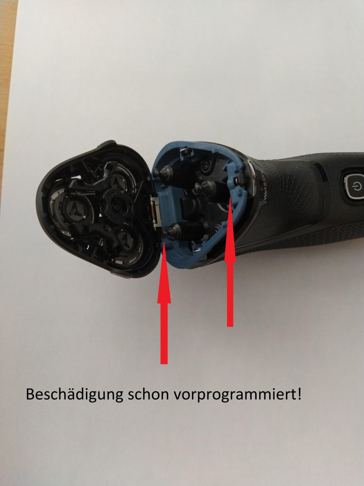 Schadensanfällige Konstruktion