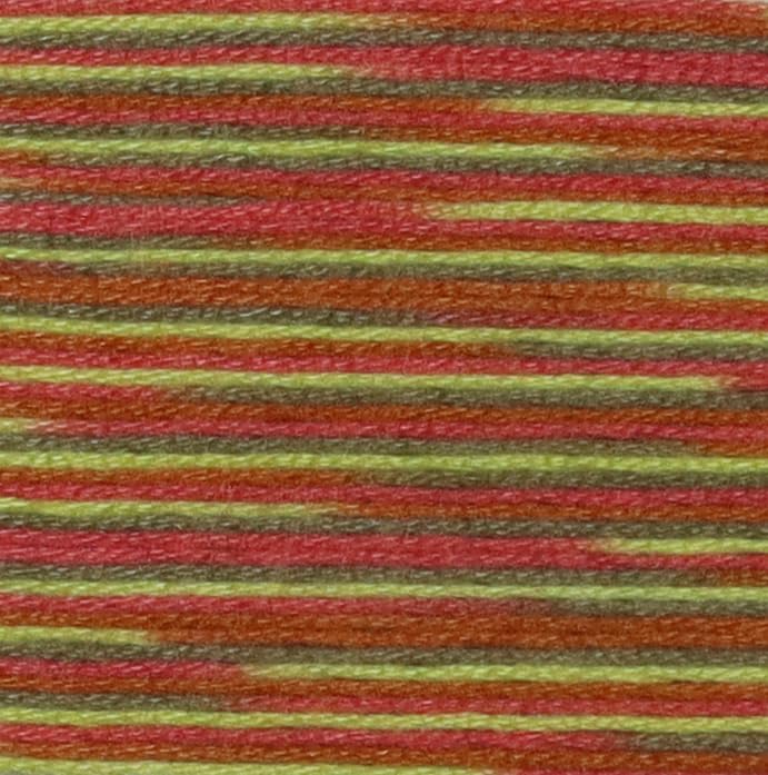 Image of KCS Big skeins of 25 Meters Size 25 Color Variegated Cross Stitch Stranded Threads,6 skeins,4510