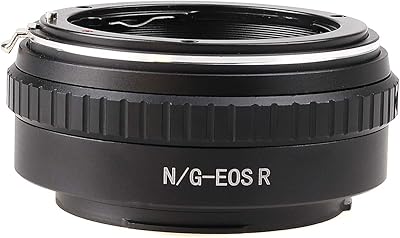 FocusFoto Lens Mount Adapter Ring for Nikon AF-S AI-S F G Lens to Canon EOS R RP R5 R6 Mount Camera