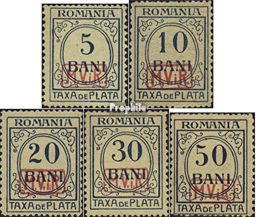 Sellos para coleccionistas Prophila de Rumanía militar 1918 serie completa P1-P5 post-fresco