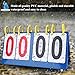Scoreboard, 4-Digit Tabletop Score Flipper for Sport Game Volleyball Basketball Table Tennis Set Score Equipment