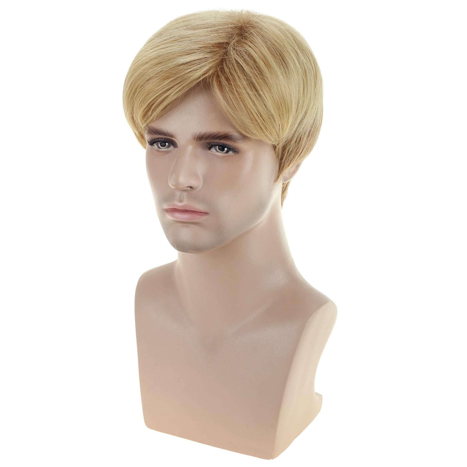 Amazon.com: BERON Mens Blonde Wig Short Straight Blonde Wig 