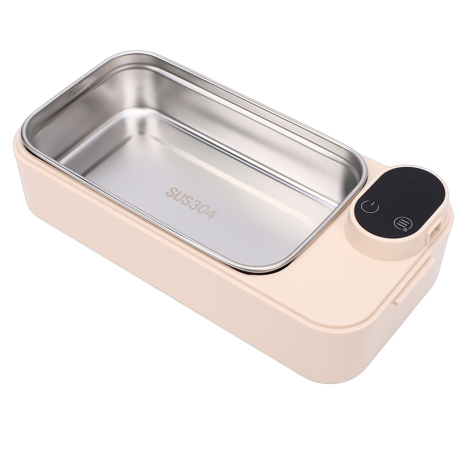 Tonysa Portapranzo Elettrico, Portapranzo Autoriscaldante Senza Fili con Display Digitale, Scaldavivande Portatile in Acciaio Inossidabile 304 per Viaggi in Auto da Lavoro, Contenitore per Pranzo USB