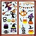 MISS FANTASY 47pcs Halloween Decorations Window Clings Decor, Cute Pumpkin Ghost Trick or Treat Kids School Home Office Accessories Party Supplies Gifts 4 Sheet