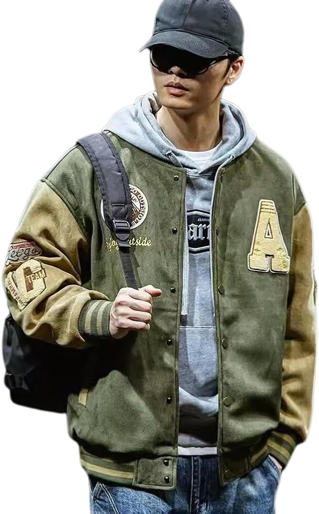 Amazon | [D.IIZOO] スタジャン メンズ ジャケット スタジアム