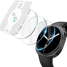Misxi [3-Pezzi Pellicola in Vetro Temperato con Kit Allineamento Automatico, Compatibile con Samsung Galaxy Watch 8 40mm, Protezione Leggera Ultra Sottile Antishock per Galaxy Watch8, Chiaro
