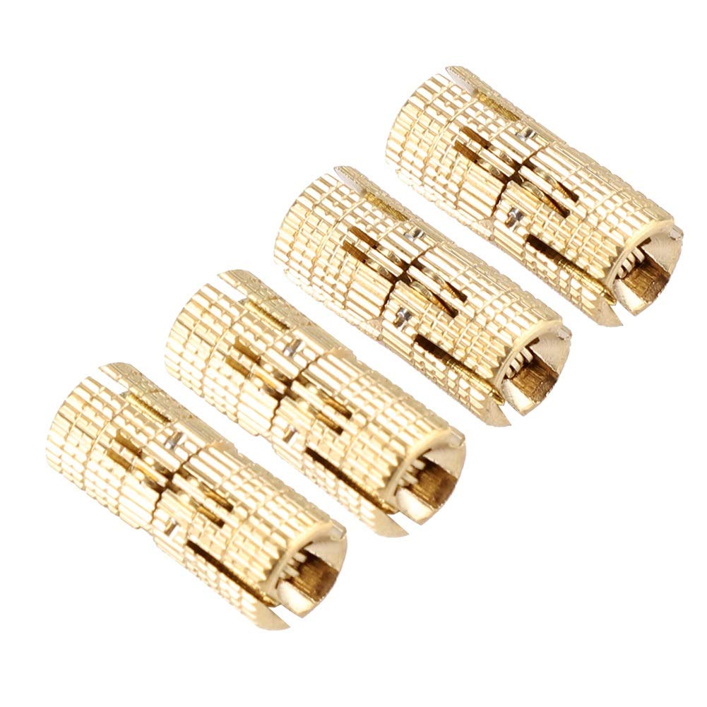 Barrel Hinge - 4Pcs/Pack Copper Brass Cabinet Gift Box Concealed Barrel Hinge 8mm 180° Opening Angle