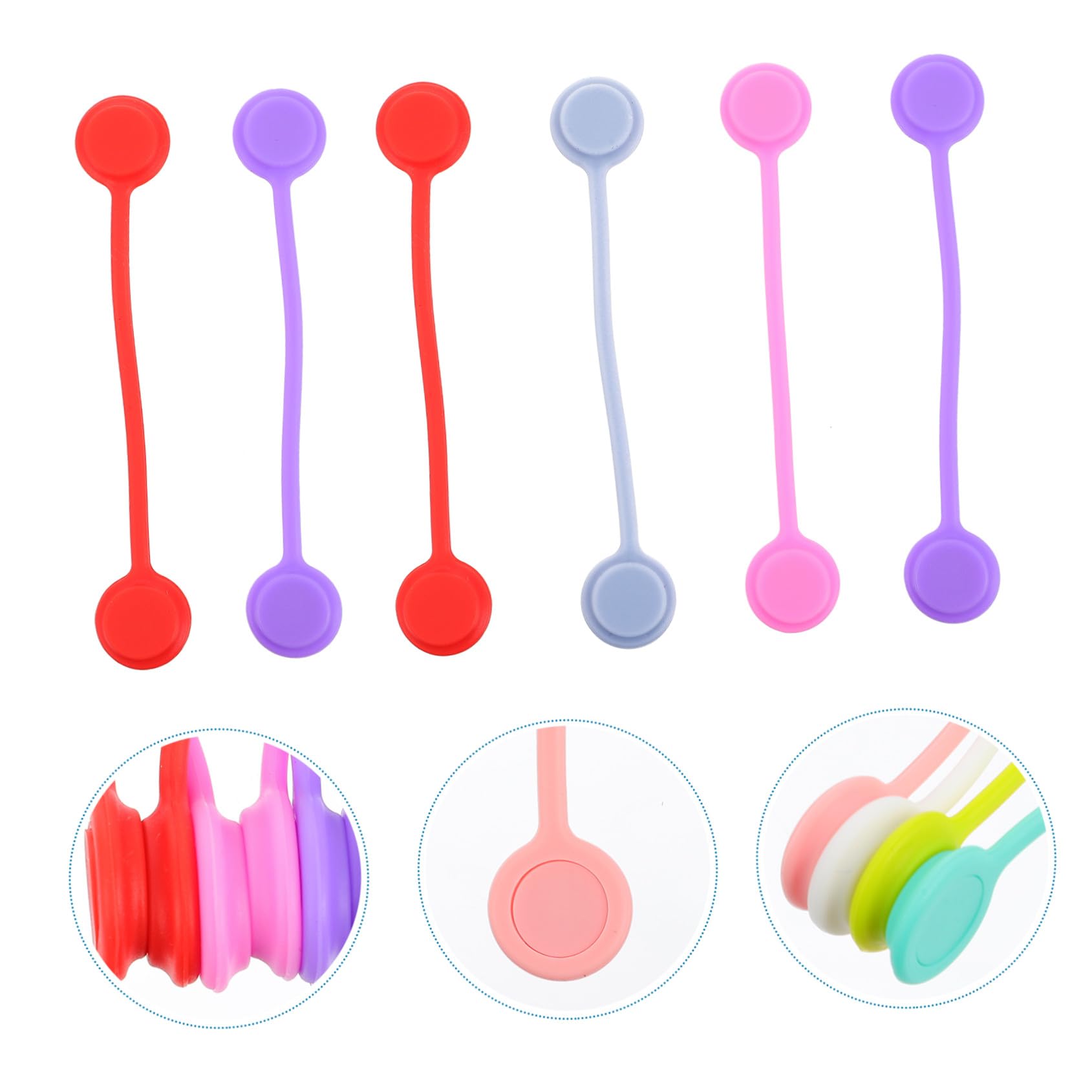 UKCOCO 48stücke Magnetische Kabel Clips Bunte Kabelorganizer Für Kopfhörer Usb-ladekabel Mehr Praktische Halterung Mit Magnetfunktion Für Zuhause Büro Schule