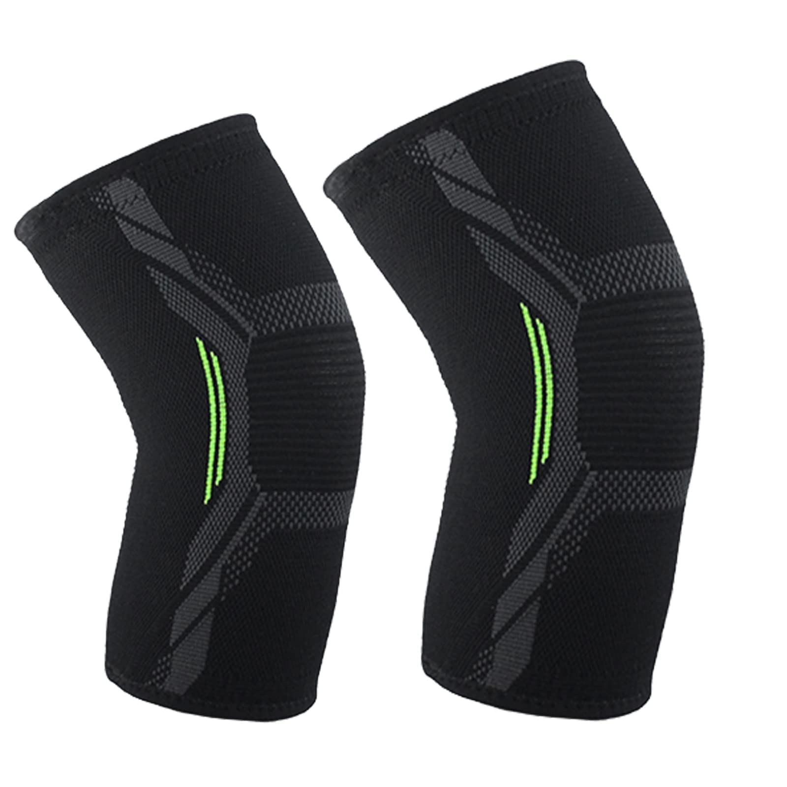 Knee Brace Compression Sleeves Support - Knee Compression Sleeves Provides Enhanced Compression and Support for Athletes (Medium)