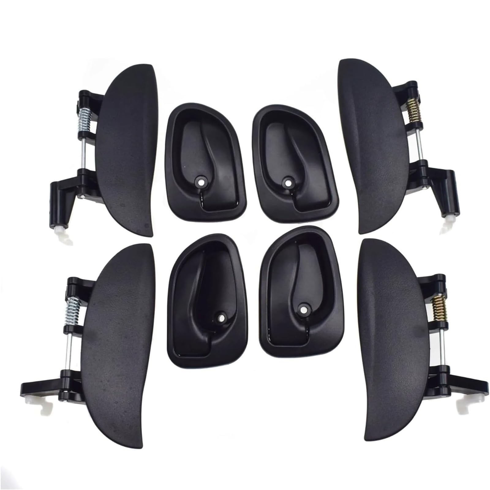 Glymzoi Outside Inside Kit Car Exterior Door Handles Car Outer Door Handle For Hyundai For Atos Amica Sanatro 1997-2005(Outside Inside Kit)