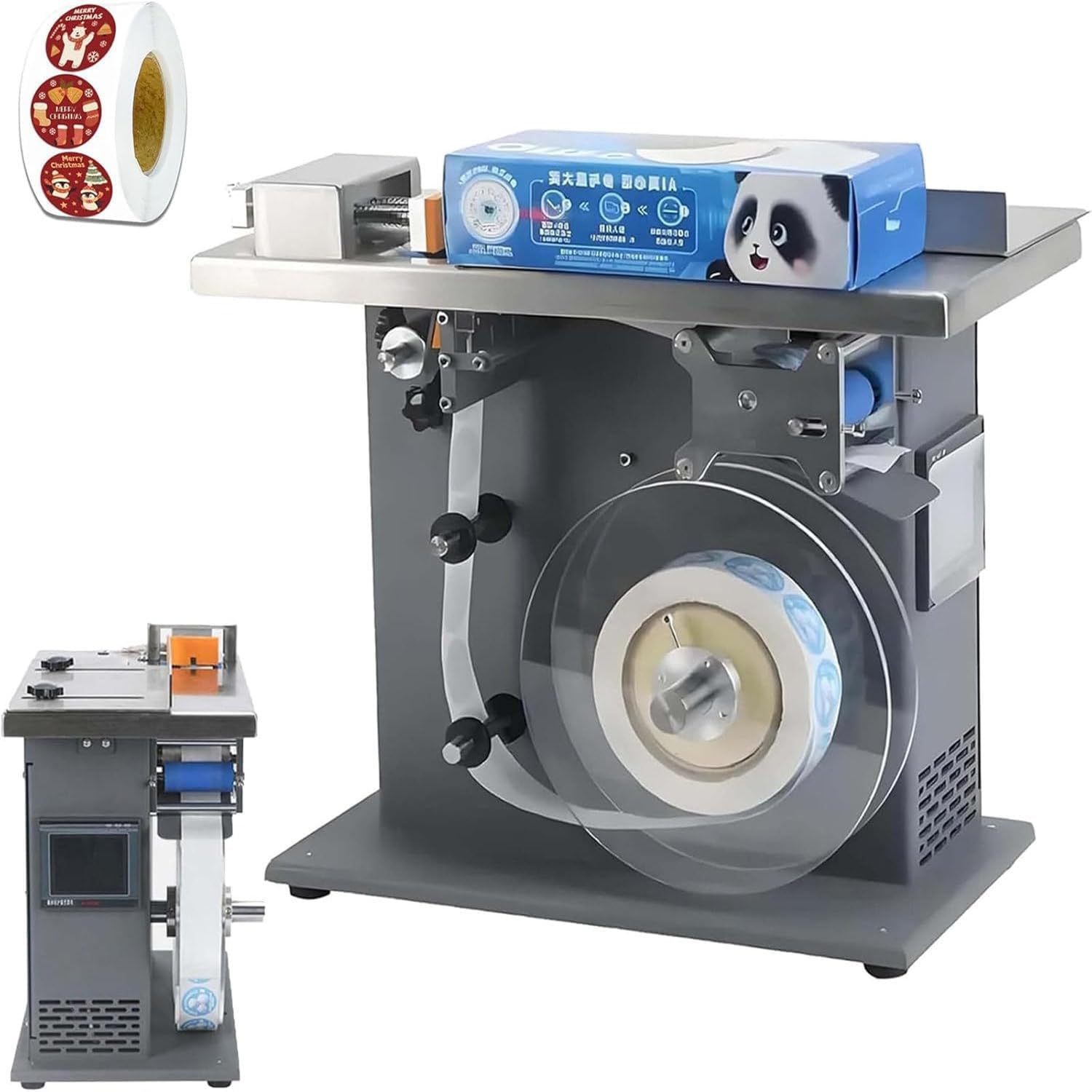 Etichettatrice, Sigillatrice semiautomatica elettrica, Etichettatrice ad angolo retto, Stampa a trasferimento termico per imballaggi in carta di cartone
