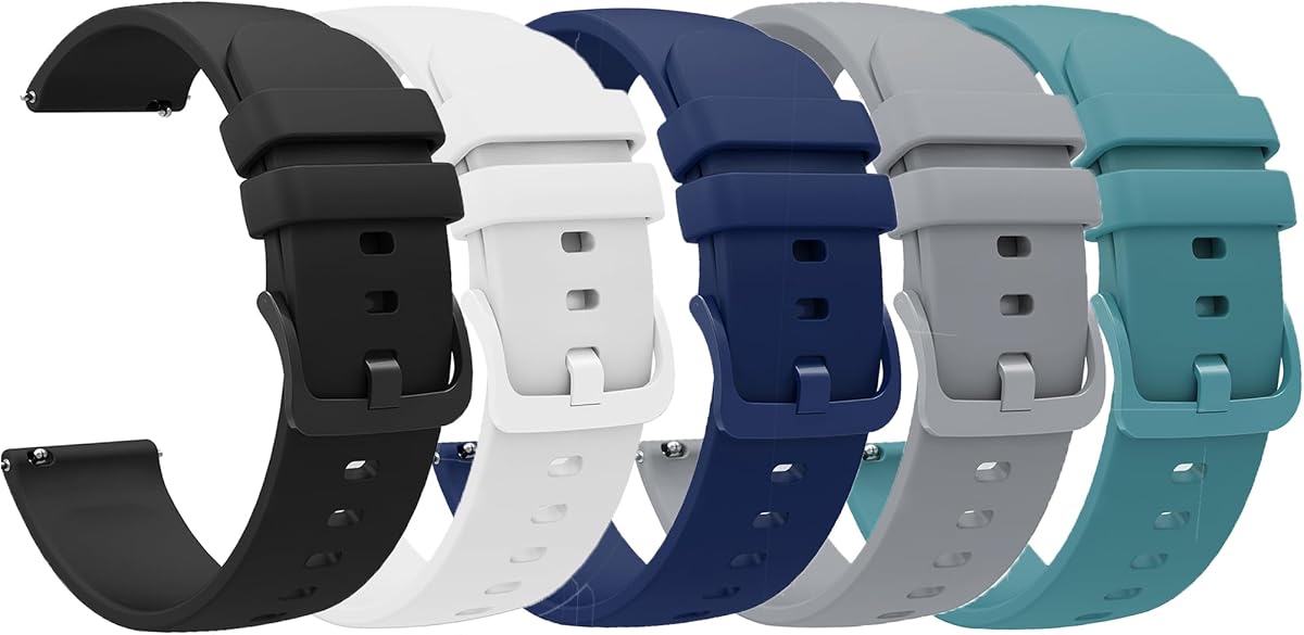 Lamshaw Compatible con correas de reloj inteligente Withings, 18 mm, 20 mm, liberación rápida, nuevas correas deportivas de repuesto de silicona suave para mujeres, hombres, accesorios de pulsera
