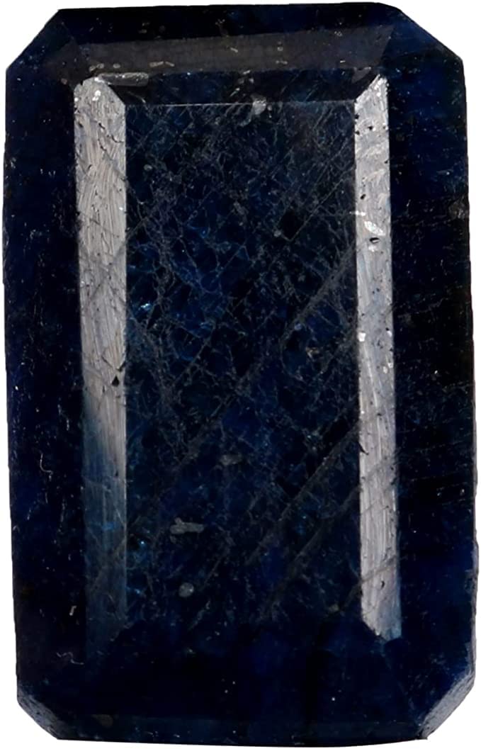 19.85 ct Blue Sapphire Emerald Shape Loose Gemstone for Home Décor and Jwelry Making