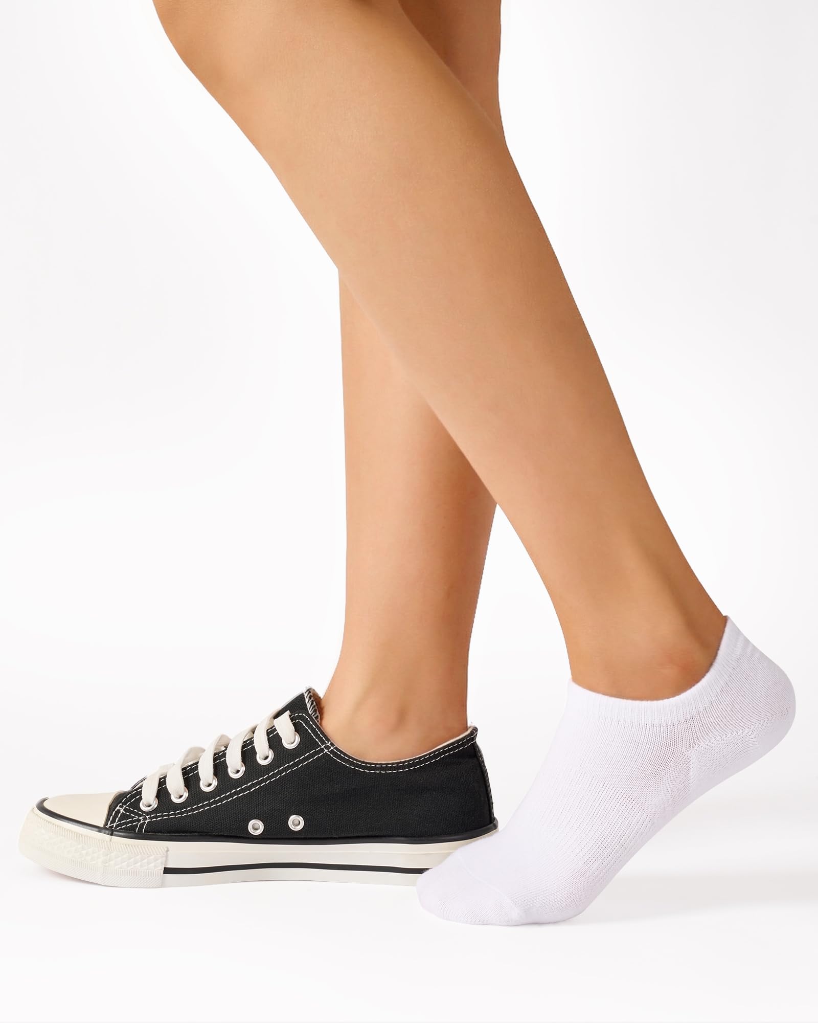 A discreet pair of SukModen no-show socks designed to remain invisible within low-cut footwear for seamless style.