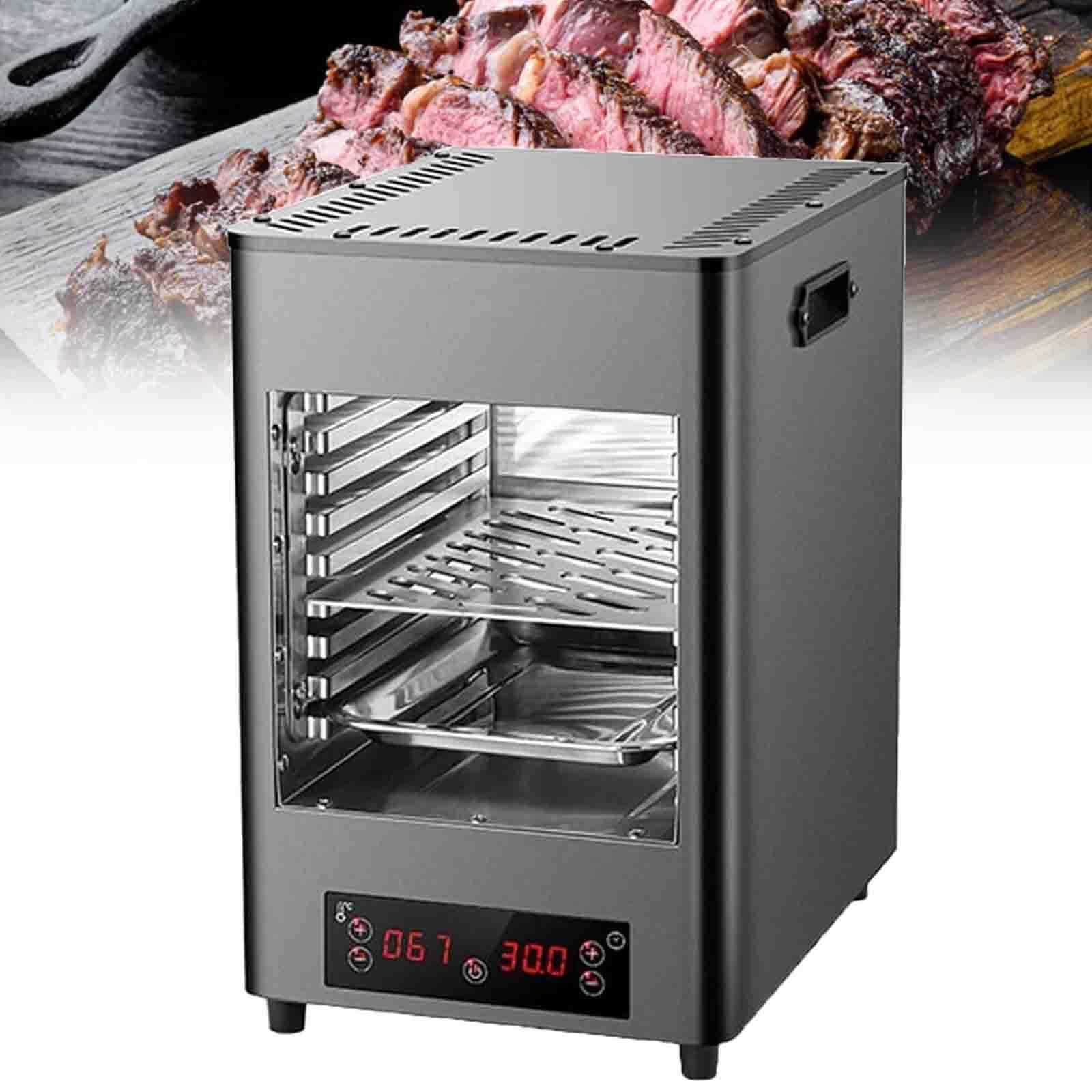 Ptatritious Multicolor Electric Infrared Steak Broiler 1700W/3400W Indoor Smokeless Steak Oven Steak Grill, Counter Steak Cooker For Bbq, Toast, Pizza, Time&Temp Adjustable B