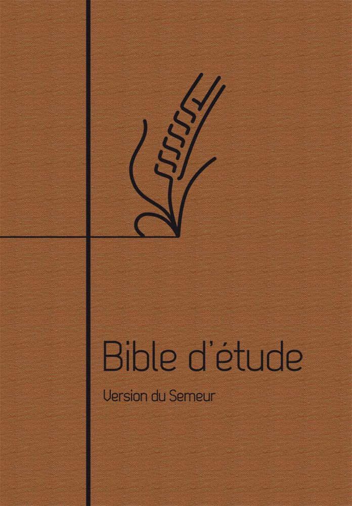 Bible d’étude, version Semeur, souple brune: Couverture souple brune, marron, tranche blanche