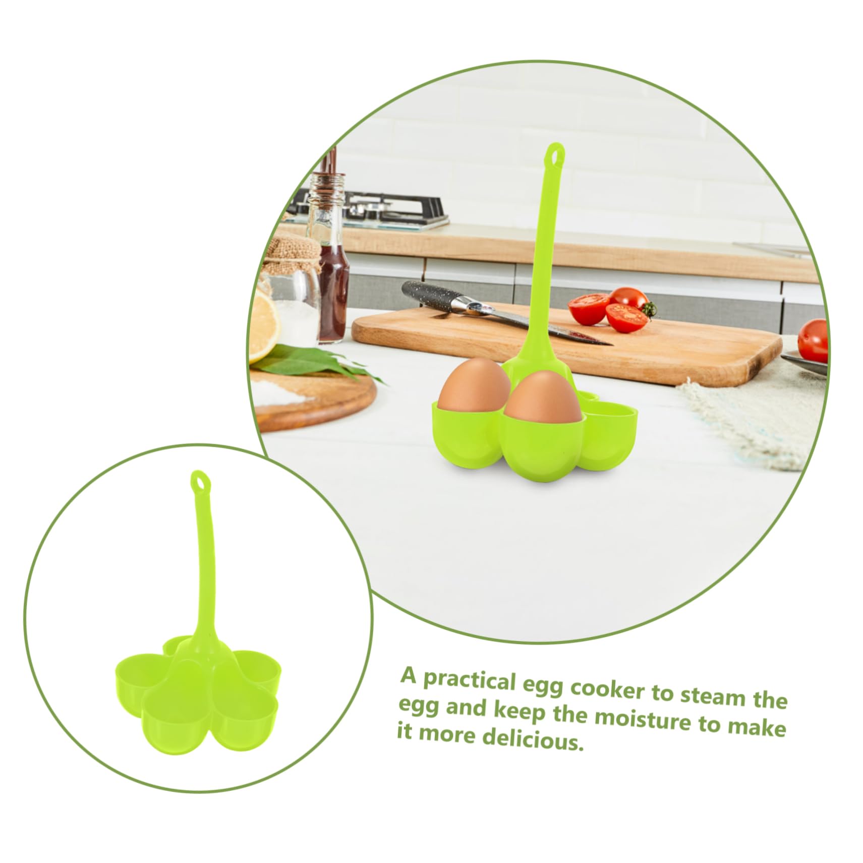 Cabilock 3 Piezas De De Silicona Herramienta Para Cocinar Huevera Cocedores De Portatiles Soporte De Huevo Flexible Portahuevos Green Gel De Sílice