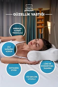 Anti Aging Kırışıklık Önleyici Güzellik Yastığı, Beyaz