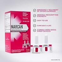 Vista 2 de NARCAN Spray nasal 4 mg, Tratamiento de emergencia de sobredosis de opioides, 2 dispositivos de dosis única
