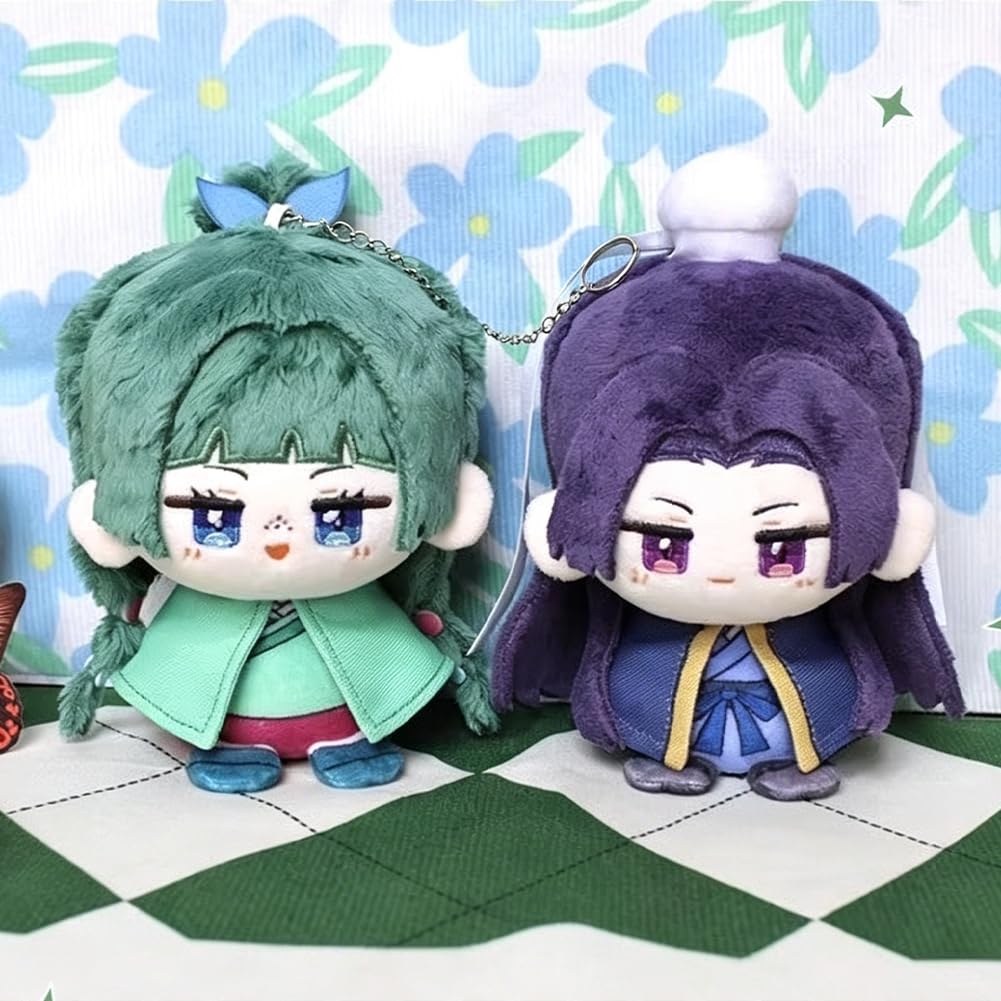 Zhongkaihua Maomao/Jinshi Plüsch-Taschen-Anhänger, 12 cm, Anime-Plüschfigur, sitzende Pose, Cartoon-Katze, Maomao, Merch, Sofa-Dekoration, 2 Stück