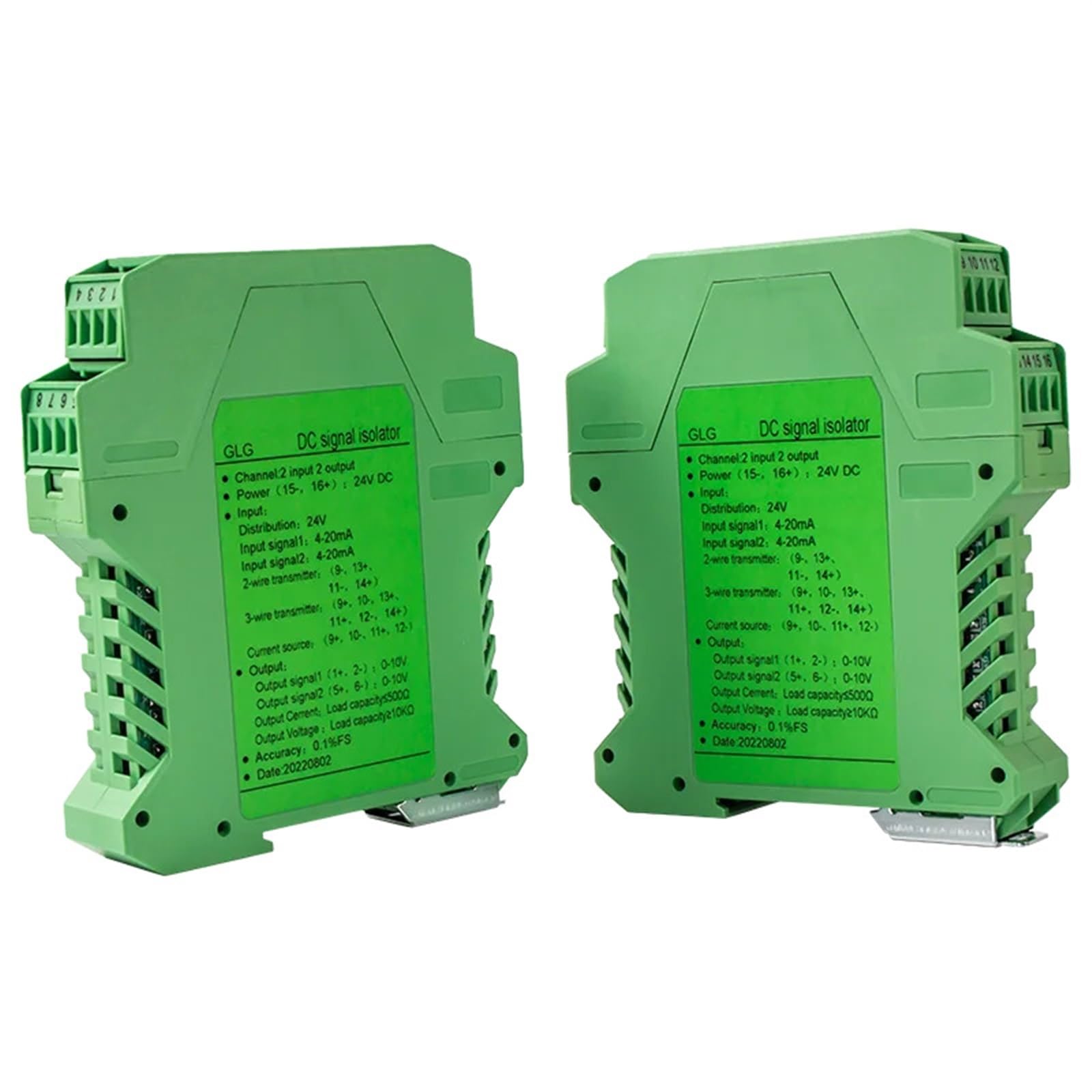 Convertidor de señal de 0-20mA a 0-10V DC24V optimizado para automatización en PLC RS485
