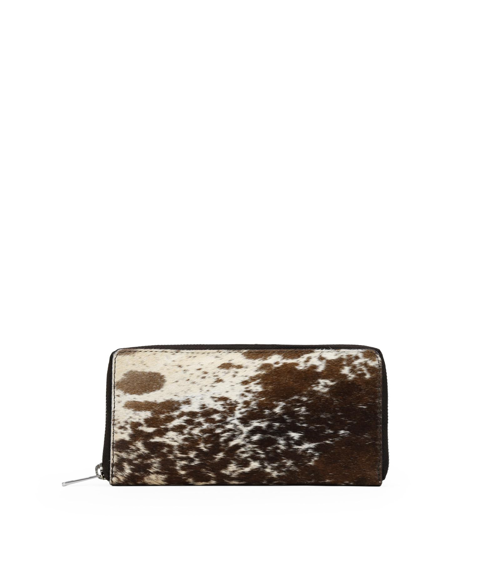 BOSANOVA Bolso de Hombro pequeño para Mujer en Piel con Pelo Estampado y Asas Finas de Colgar con Nudos Regulables. Cierre con imán. Vaca U