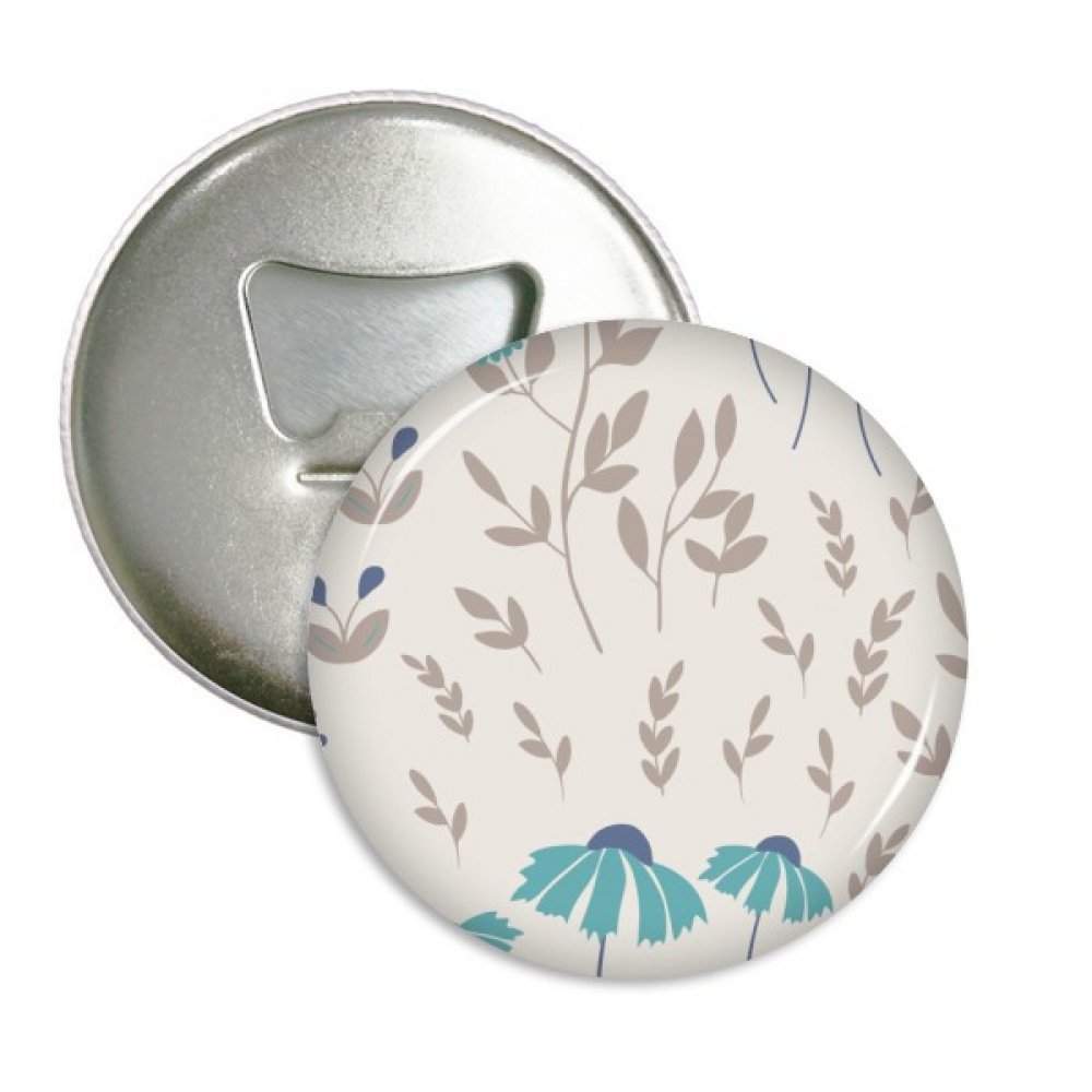 Cadeau argent 3pcs avec ouvreur aimants pour refrigerateur peinture fleur