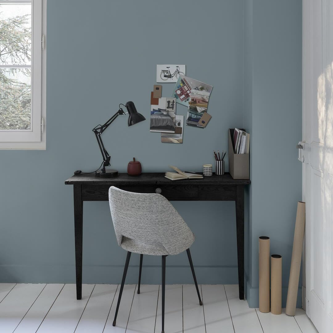V33 Peinture murale intérieure Coup d'Éclat® Bleu d'orage Mat Poudré 2,5L