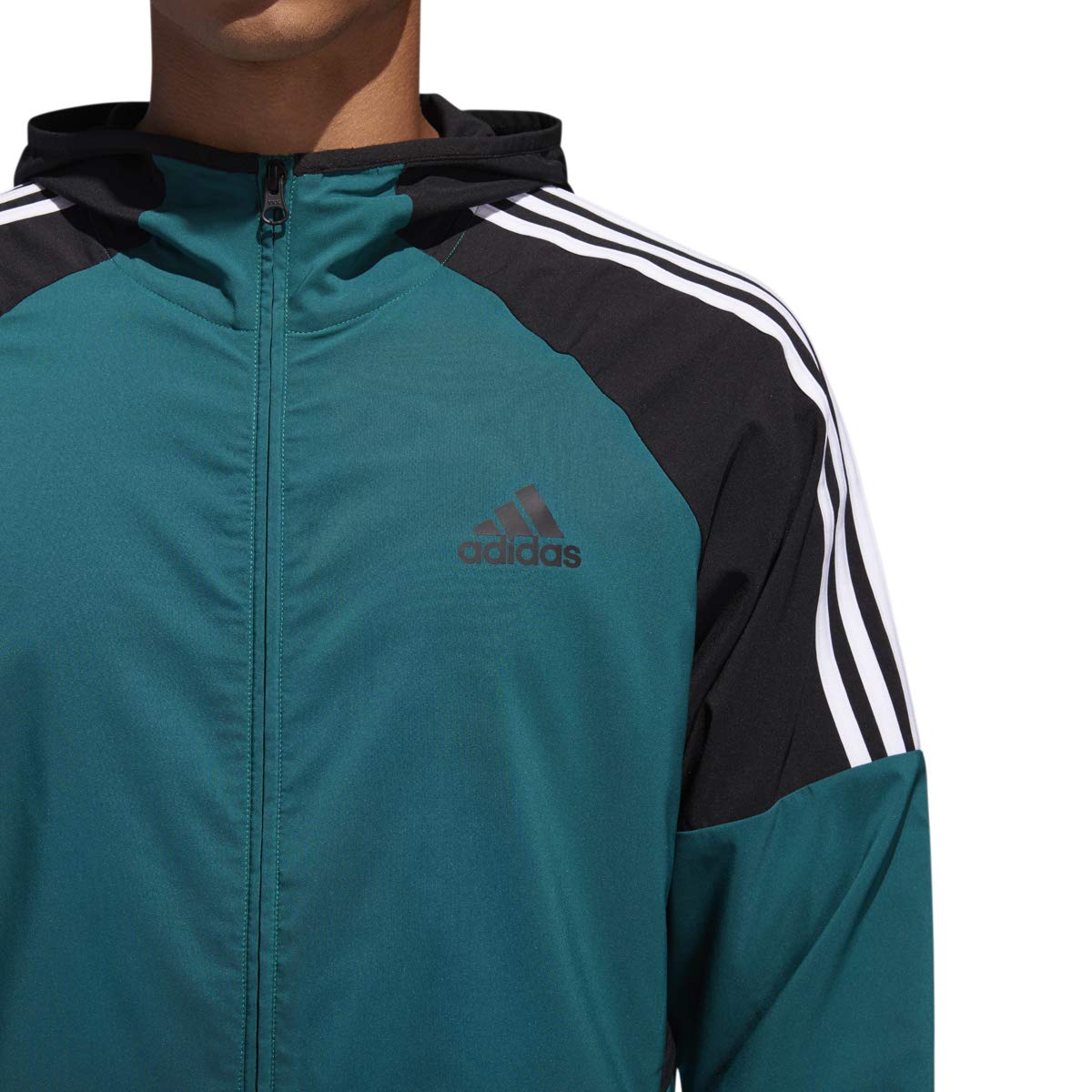 Stripe Windbreaker Jacket(Noble Green 