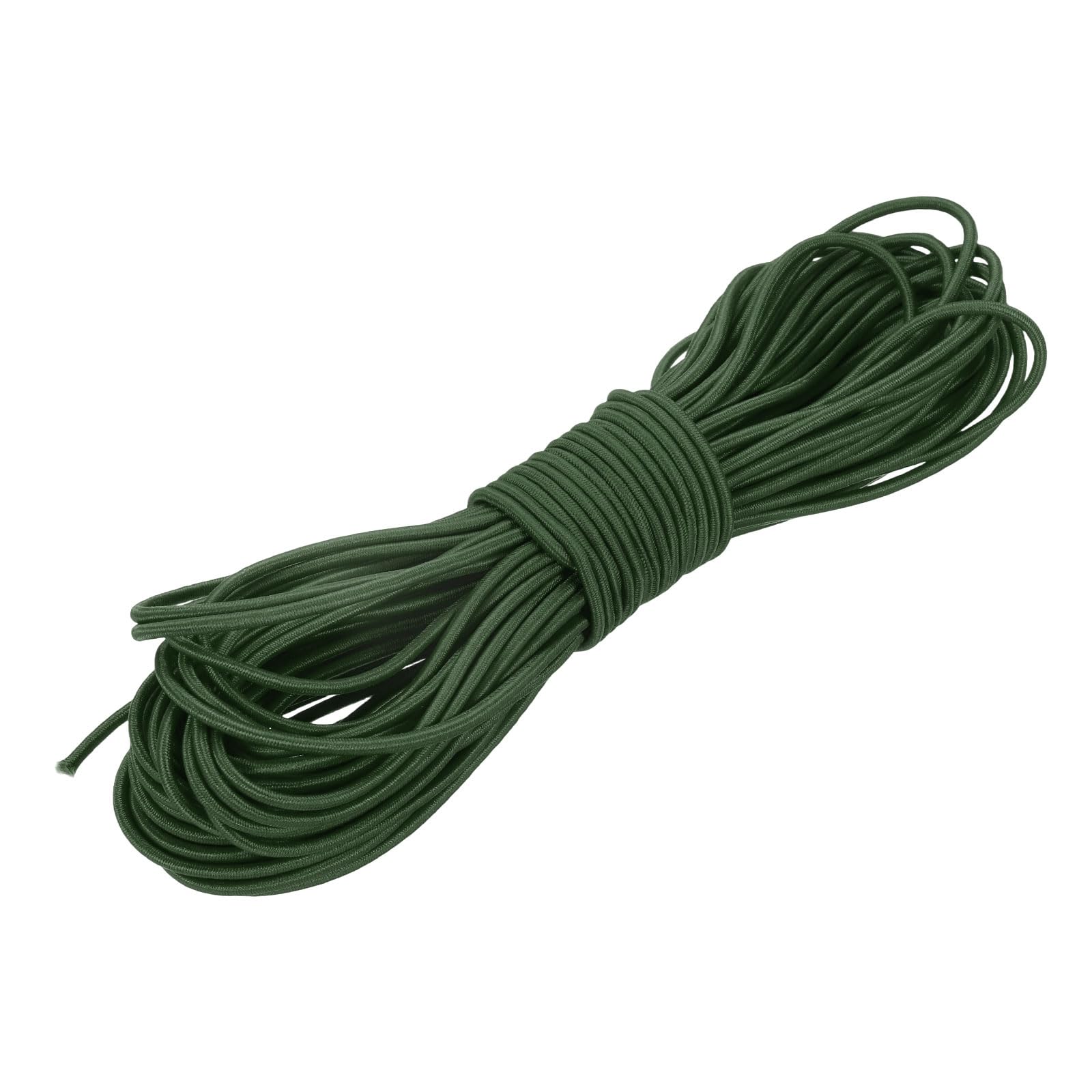 PATIKIL Elastic Bungee Cord, (3/32" x 67 Ft, Dark Green) Heavy Duty Polyester Bungee Cord Suit for - DIY Projects Kayak Strap Tarp Tie Down Canopy Boating Camping Tent