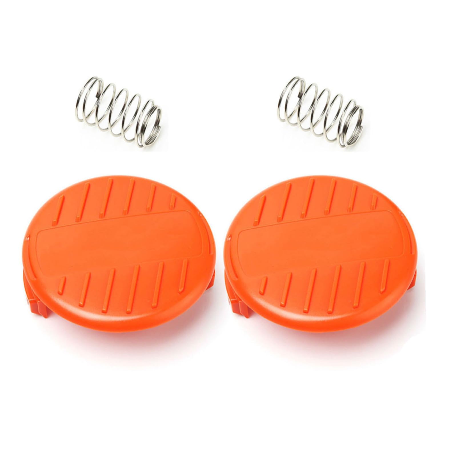 UTTASU 2Pcs Grass Trimmer Spool Cover Replacement fit for Black And Decker Reflex Strimmer CST1000 GL545 GLC3000 (2 Cap+2 Spring)