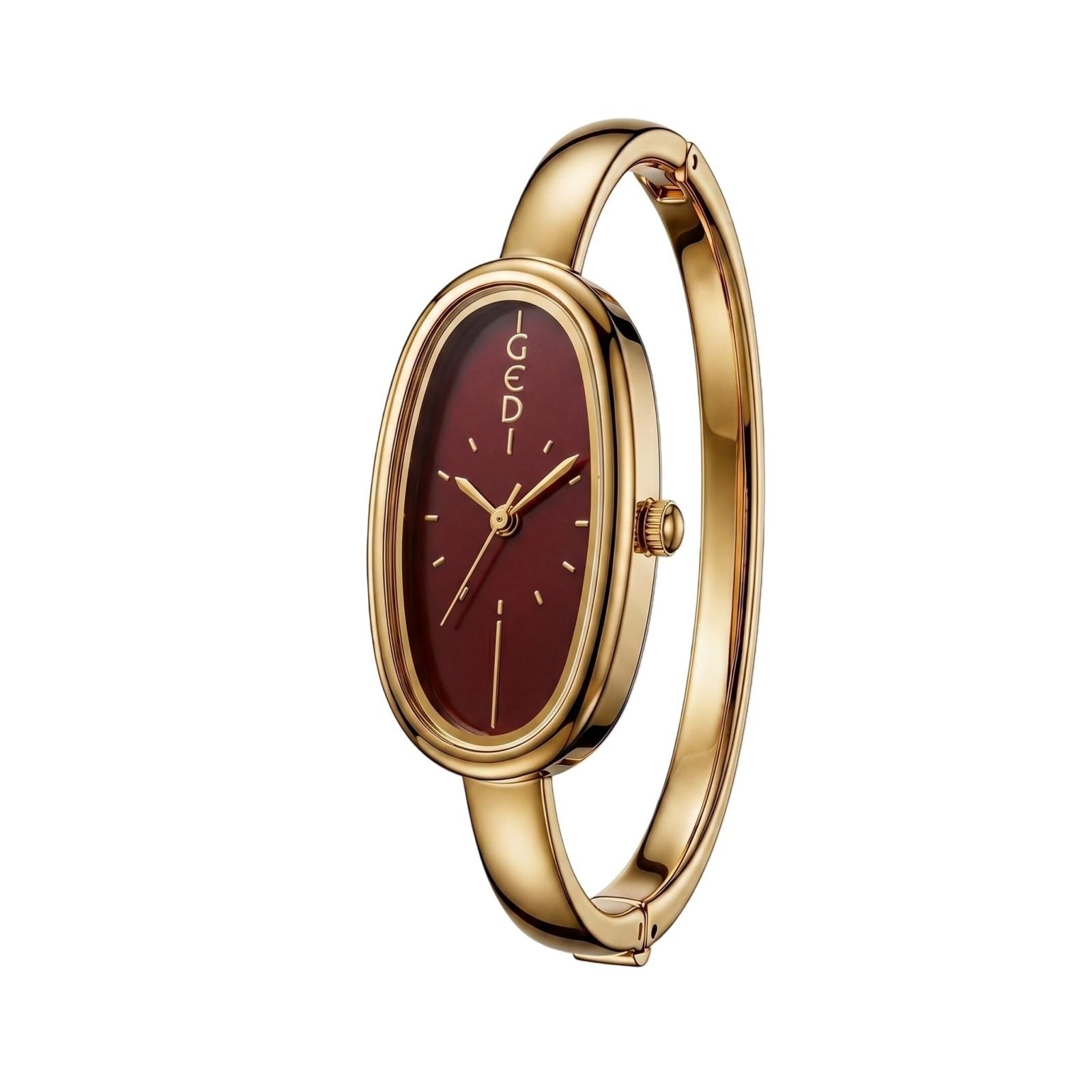 Orologio da donna al quarzo con bracciale ovale minimalista | Orologio indispensabile con bracciale sottile for uno stile versatile