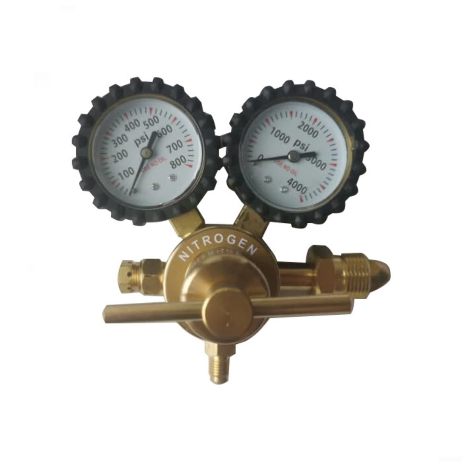 Regolatore di pressione di azoto in ottone G5/8 filettatura esterna Riduttore di pressione con manometro 1-200 bar ingresso 1-60 bar uscita