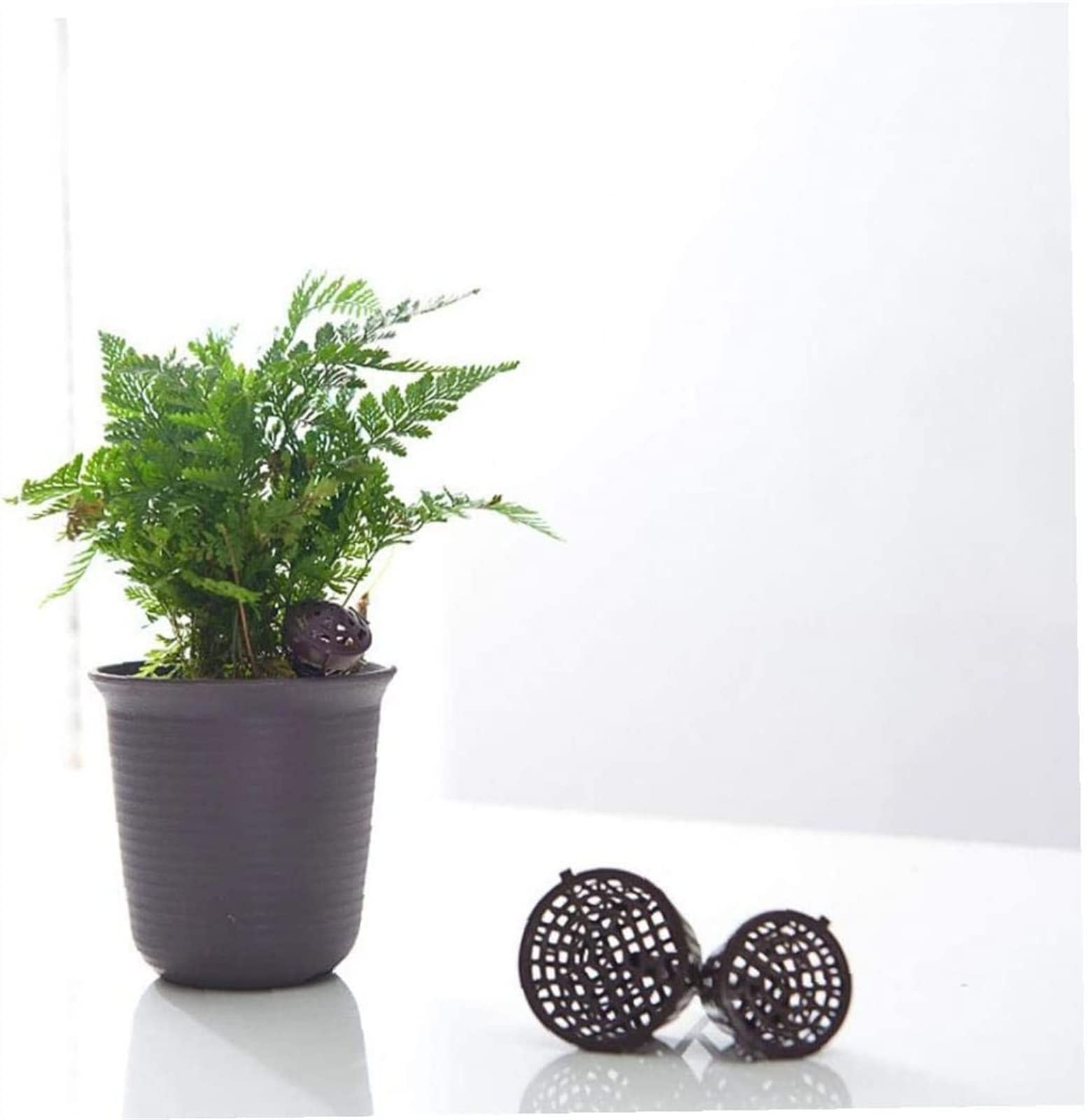 100 sztuk pojemnik na nawóz wielokrotnego użytku przenośny nawóz pokrywa Box kosz doniczki narzędzie ogrodnicze dla Bonsai kwiat orchidei mała roślina