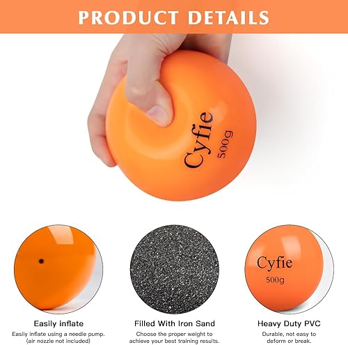 Miniatura 4 de Cyfie Béisbolsóftbol pesado para golpear, pelotas pesadas para golpear, entrenamiento de bateo, práctica de lanzamiento y lanzamiento (paquete de 6)